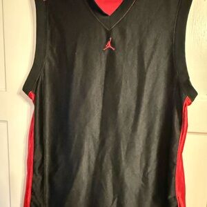 Jordan Black and Red Men's Tank Top